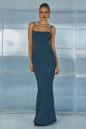 Runaway-Sterling Maxi Dress-Steel