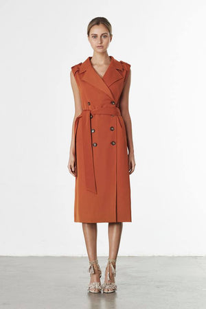 Warrior Trench Coat With Detachable Sleeves
