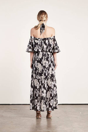 Impressionist Maxi Floral Dress