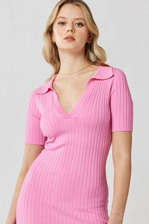 Wear It Well Dress-MVN-Pink Knit Dress