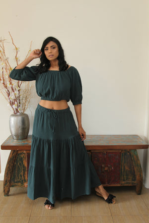 Top and Maxi Set-FL Basic-Fiona Emerald Set
