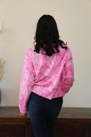 Pink Tie Dye-Love Lilly- Wanderlust Sweat