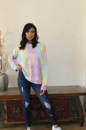 Pastel Tie Dye Sweat