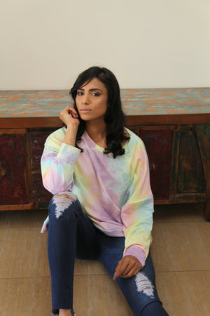 Pastel Tie Dye Sweat