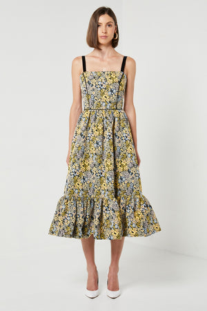 Floral Jacquard Dress-Elliatt-Alessia Dress