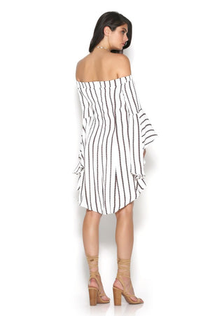 Arrow Off The Shoulder Dress