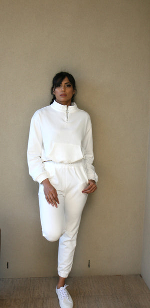 High Neck Sweat and Jogger Set
