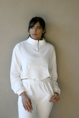 High Neck Sweat and Jogger Set