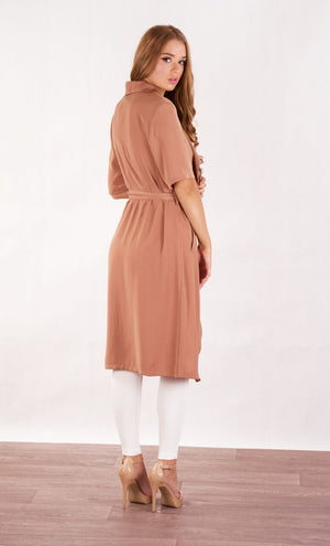 Bianca Waterfall Front Light Layering Coat