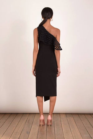 Ladies Black Dress-Elliatt-Crystal Dress