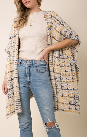 Poncho-Raga-Dulce Open Front Sweater