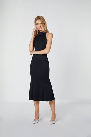 Navy Bodycon Midi-Elliatt-Fiancee Dress