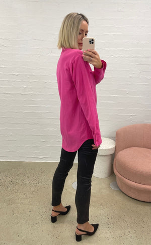 FL Basics-Gracia Shirt-Hot Pink