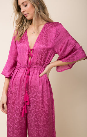 Sweet Temptation Tie Front Jumpsuit