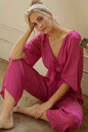 Sweet Temptation Tie Front Jumpsuit