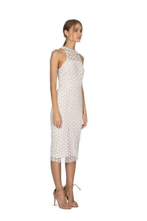Karlie High Neck Lace Dress