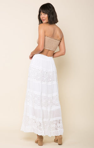 Kimberly Lace Panel Maxi Skirt