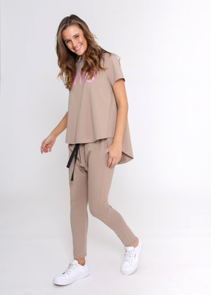 NYC Print Tee Mocha