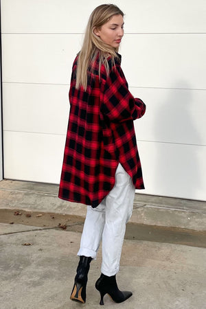 Kiik luxe-Barbara Plaid Shirt