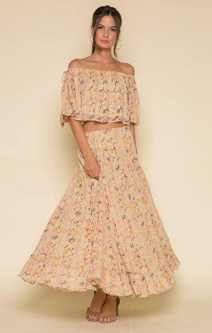 Off the Shoulder Boho Top-Raga-Norah Tie Shoulder Crop