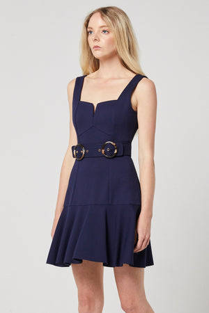Navy fit and flare Mini-Elliatt-Range Dress