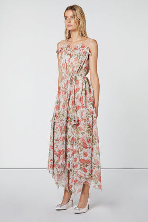 Pleated Floral Dress-Elliatt-Ring Dress
