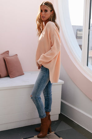 Peach Knit-SNDYS-Sunday Morning Knit Peach