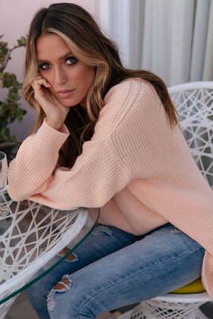 Sunday Morning Knit Peach