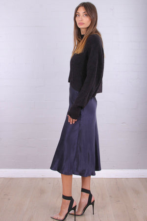 Satin Midi Skirt