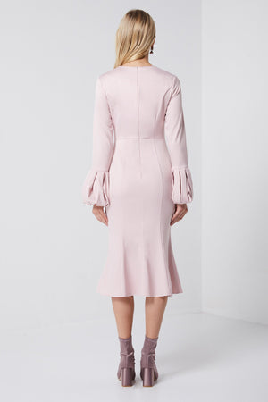 Pink Satin Dress-Elliatt-Showcase Dress