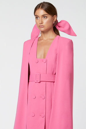 Hot Pink Cape Dress-Elliatt-Star Cape Set