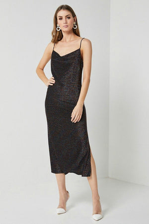 Black Metalic Dress -Elliatt-Sunset Dress