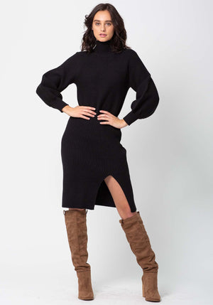 Milano Black Sweater Dress