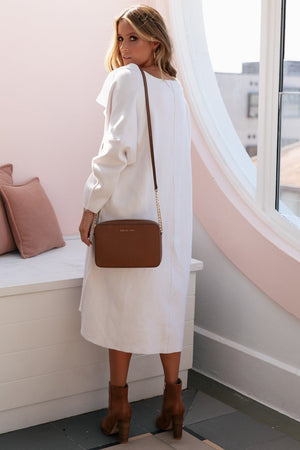 Oversize Cardigan-Sundays the label-Tia Cardigan White