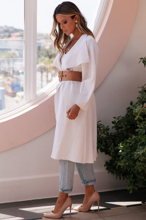 Tia Cardigan White