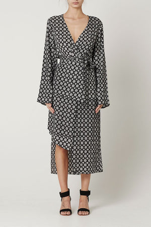 Zali Midi Dress Madallion Print