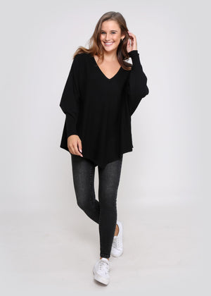 Ladies Knit-Leoni-Zoe Knit Black