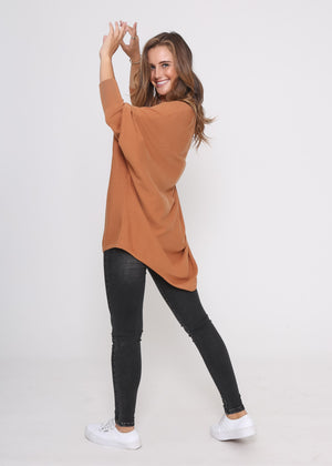 Leoni Knit-Zoe Knit Rust