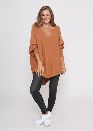 Zoe Knit Rust