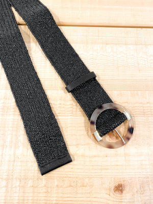 Round Buckle-Sara Straw Belt-Angels Whisper