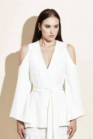Ladies Jacket -Eliya Jacket White - Bless'ed