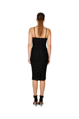 Ladies Dress - Cooper St - Black - Floral Mirage Lace Midi Dress