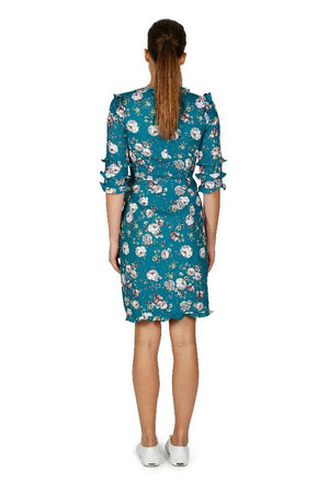 Garden Beam Wrap Dress