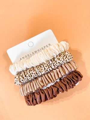 Slim Satin Scrunchie Pack
