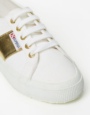 Superga Cotcotmetw White Gold