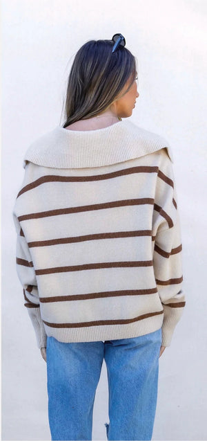 Jaida Collared Stripe Knit