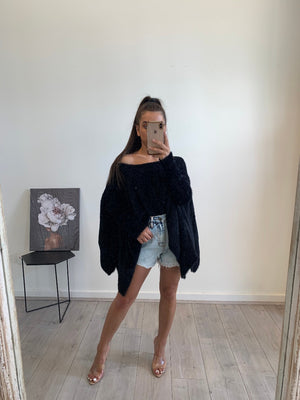 Soft Off the Shoulder Knit-Bagira-Jewel Knit