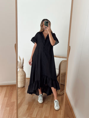 Fia Dress Black-Jatea the Label