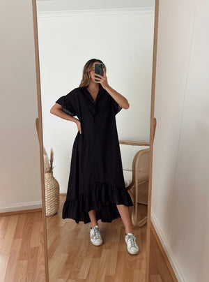 Fia Dress Black-Jatea the Label