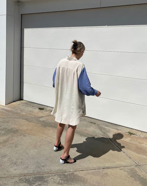Lyka Oversized Shirt - Blue